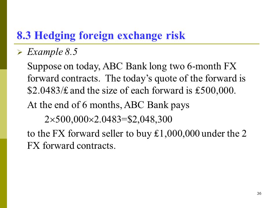 Research papers on foreign exchange risk management